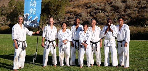 San Diego Peninsula Shotokan Karate members at special training with Godan David Lechuga.