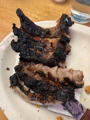 Burned ribs