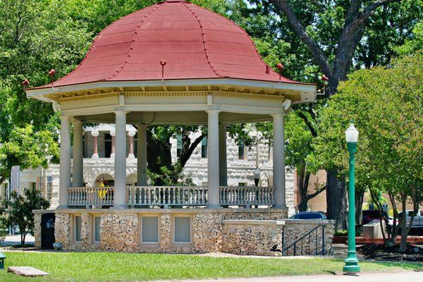 Historic Bandstand on New Braunfels downtown square