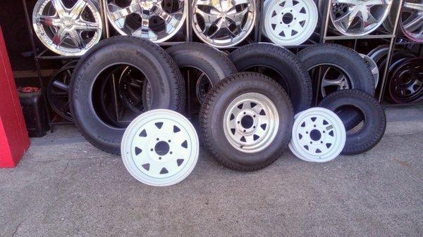 New Trailer Tires in Stock 5.7 x 8 175x80x13 8x14.5 205x75x15 225x75x15 235x80x16