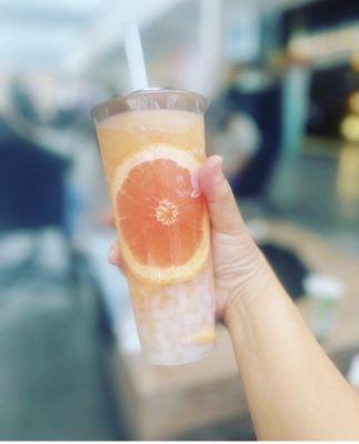 Grapefruit boba