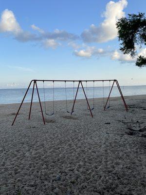 Playground on the beach