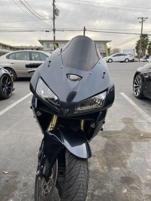 CBR 600rr custom paint job w/ metallic finish