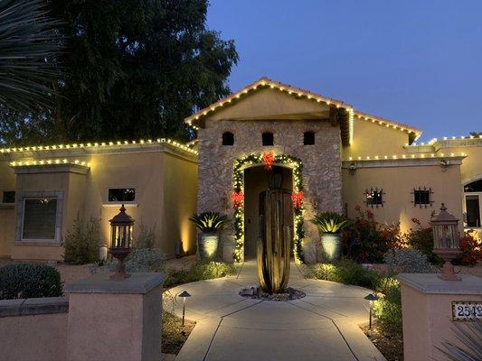 Tucson Country Club at Christmas