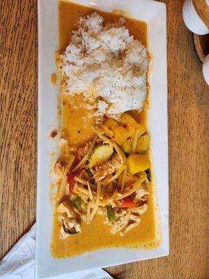 Chicken mango  curry.