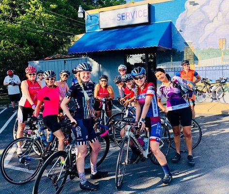 our Monthly women's ride‍ 8/4/2018