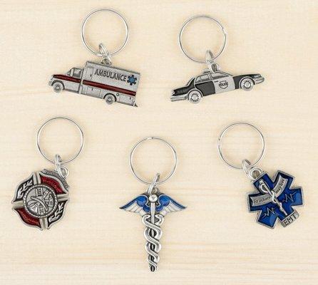 Our Heroes Collection of keyrings