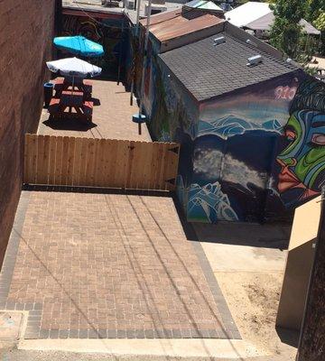 New back patio at the vic