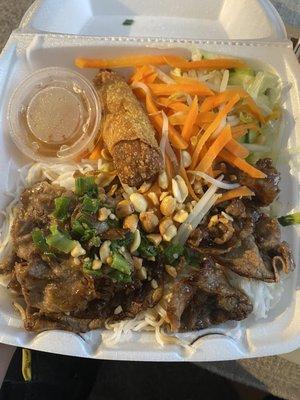 Beef Grilled Beef & Eggroll with Vermicelli