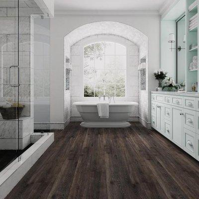 LVP waterproof flooring can sure bring out the beauty in a beathroom. Give us a all for the best prices and quality work