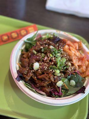 SAUCY ASIAN BOWL with spicy pork