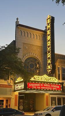 Outside looking at the old theater