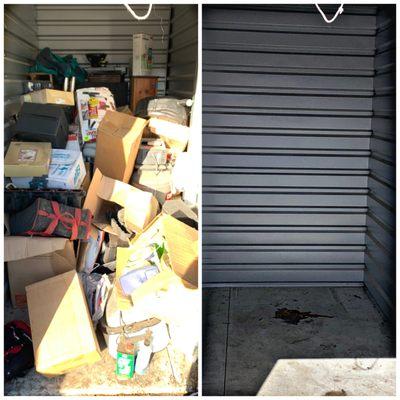 Storage unit clean out