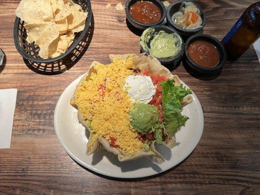 Taco Salad with grilled chicken