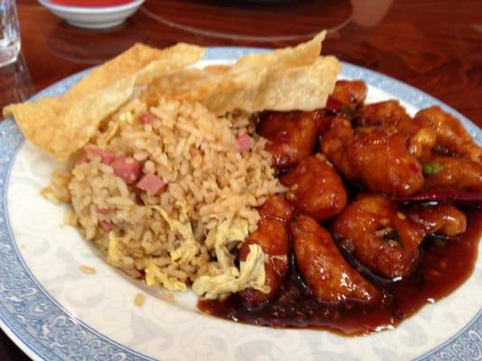 Delicious General Tso Chicken.