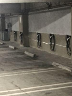 car chargers at the LA FACE mart downtown LA