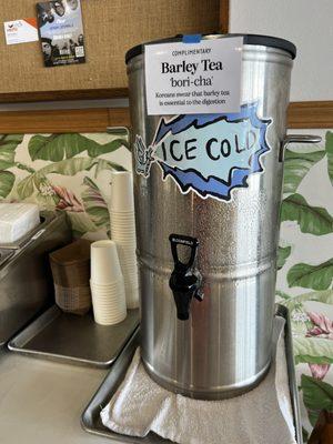 Cold barley tea