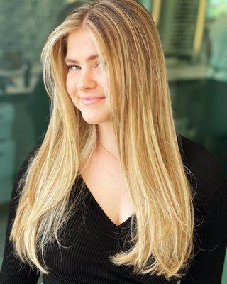 Sun kissed Balayage & long layers by @treygillen