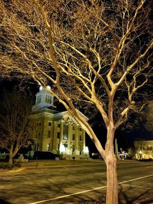 UPSON COUNTY COURTHOUSE during Christmas season 2017.