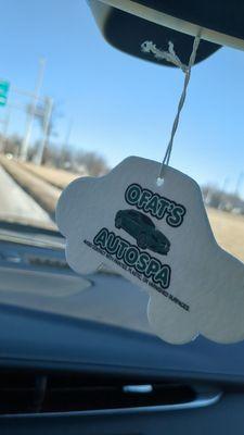 I even got a cool Air freshener