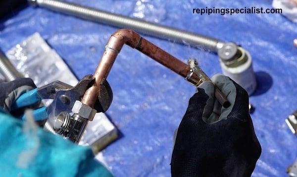 Repiping Specialists - Care Plumbing  OUR STEP-BY-STEP PROCESS - #2 SETUP, PIPES & TOOLS