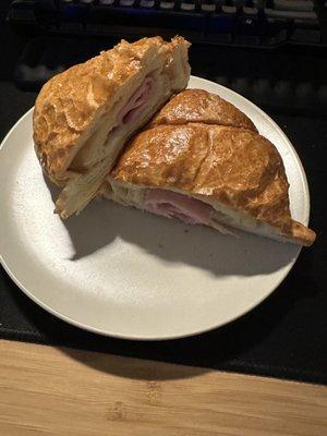 Ham and cheese croissant