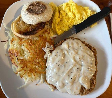 Chicken Fried Steak Breakfast