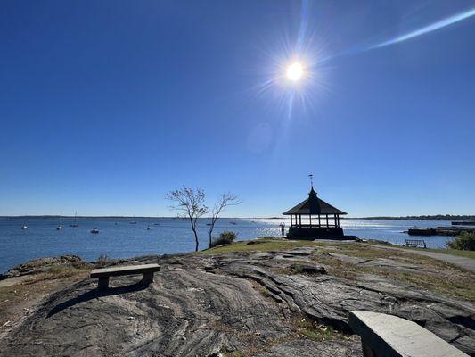 Nice paths to walk, very serene and great water views