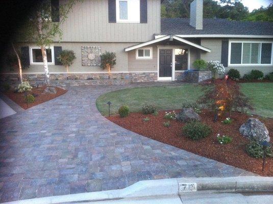 Pavers and landscaping