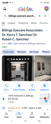 Sanchez Ruben C Optometrist