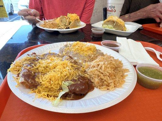 Two tamale plate