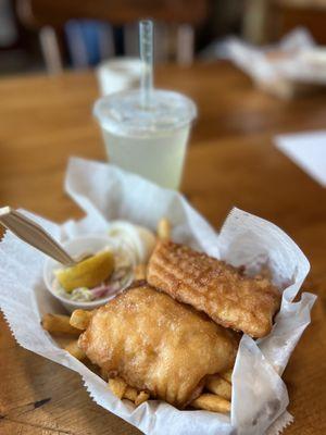 Whitefish Fish and Chips from Reel Deal Food Truck