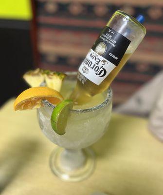 Margarita-ote! With a Coronita. Tasty and packs a punch!