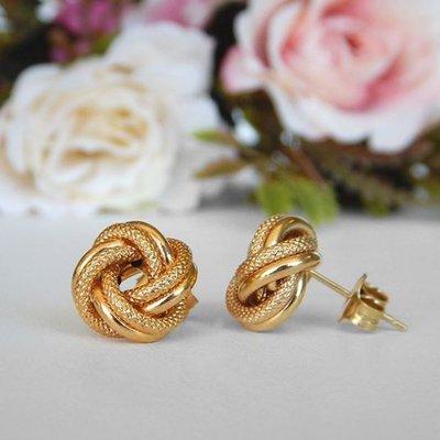 Gold Knot Earrings