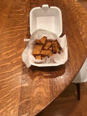 Tofu with no sauce