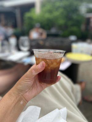 Bourbon peach tea