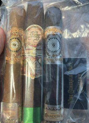 A few examples of the fine cigars available.