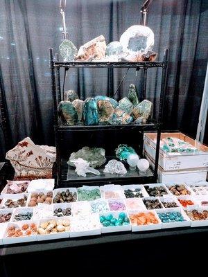 Our Booth at the annual Kansas City Gem and Mineral Show