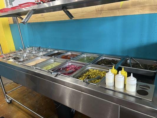 Toppings bar