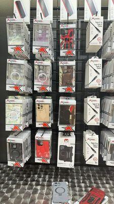 Good selection of iPhone cases.