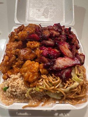 Bbq pork & Orange Chicken