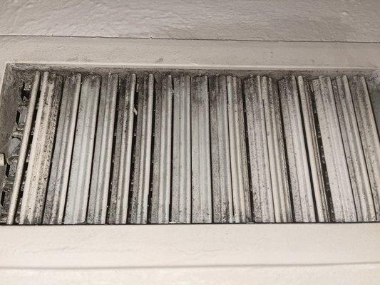 Vents after scrubbing with steel wool twice. Disgusting.