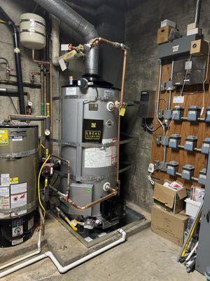 100 gallon water heater installed in Sausalito.