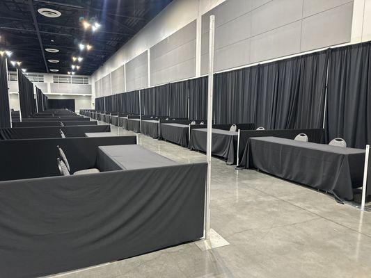 Trade show booths in black color!