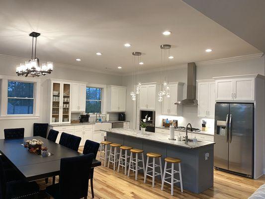 New Construction Electrical Wiring, Can lights, Pendant's, Under cabinet Lighting and More!