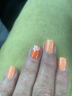 Regular manicure with flair!