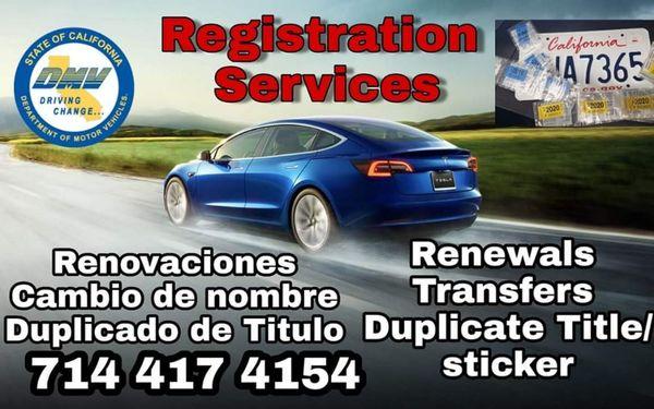 DMV
Servicio de Registraciones