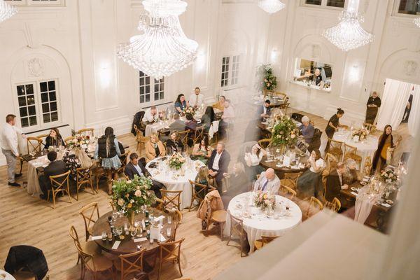 The Grand Ballroom, featuring 9 chandiliers.