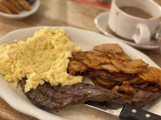 Roumanian Steak & Eggs