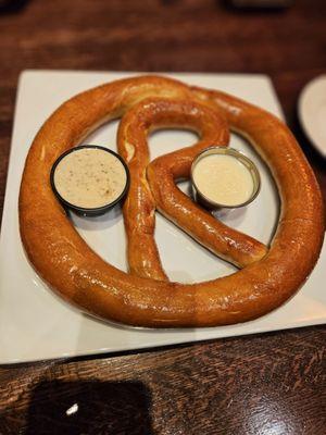 The Pretzel appetizer with beer cheese